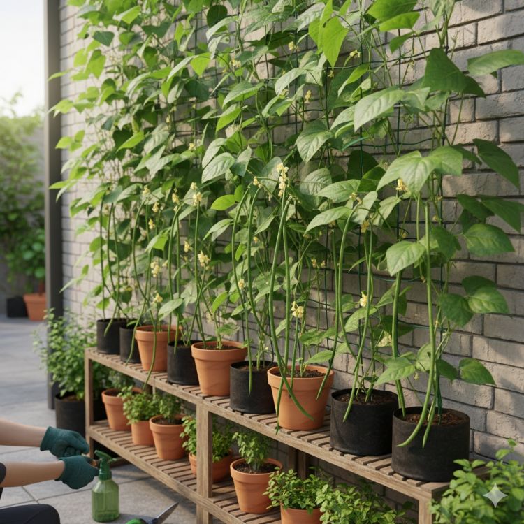 Hemat tanah! Cara menanam kacang panjang vertikal di dinding untuk pemula